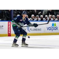 Defenseman Niko Tsakumis with the Seattle Thunderbirds