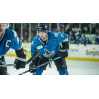 Luc Brown with the Idaho Steelheads