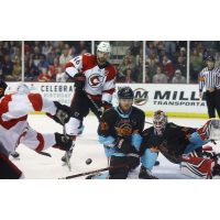 Cincinnati Cyclones' Justin Vaive And Indy Fuel's Andrew Perrott