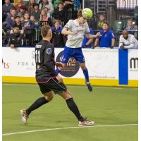 St. Louis Ambush's Robert Kristo and Kansas City Comets' Chase Bromstedt