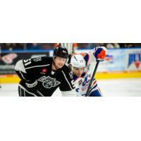 Ontario Reign's Austin Wagner Battles Bakersfield Condors' Dino Kambeitz