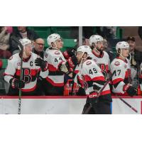 Belleville Senators' Scott Sabourin Congratulates Team