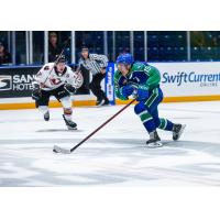 Forward Raphael Pelletier with the Swift Current Broncos