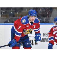 Defenseman Ethan Peters with the Edmonton Oil Kings