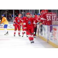 Allen Americans celebrate win