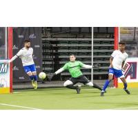 Kansas City Comets' Steven Tekesky And St. Louis Ambush's Erik Pereira And Tyler Turner In Action