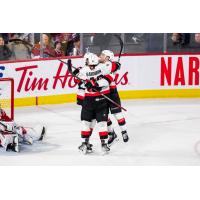 Belleville Senators' Mads Sogaard Celebrates Win