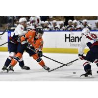 Worcester Railers' Reece Newkirk in action