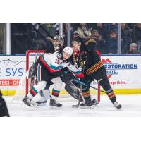 Kelowna Rockets' Adam Kydd in action