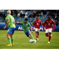 Seattle Sounders FC midfielder Nicolás Lodeiro vs. Al Ahly SC at the FIFA Club World Cup in Morocco