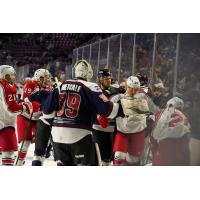 Garrett Metcalf and the Utah Grizzlies battle the Allen Americans