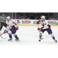 South Carolina Stingrays' Michael Kim and Tarek Baker on game night