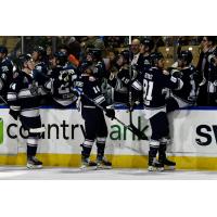 Worcester Railers celebrate win