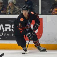 Knoxville Ice Bears' Jagger Williamson in action