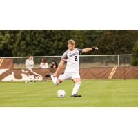 Defender Daniel Nimick with Western Michigan University