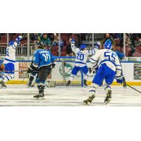 Wichita Thunder celebrates a goal