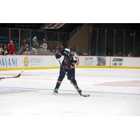 Defenseman Roshen Jaswal with the Macon Mayhem