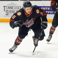 Knoxville Ice Bears' Jagger Williamson in action