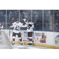 Youngstown Phantoms' Jake Rozzi and Matthew Perkins on game night