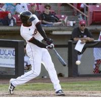 Outfielder Trey Martin with the Sioux City Explorers