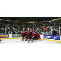 Vancouver Giants celebrate after winning the 2007 Memorial Cup