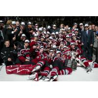 Vancouver Giants celebrate after winning the 2007 Memorial Cup