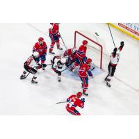 Kelowna Rockets battle the Spokane Chiefs