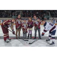 Peterborough Petes' Captain Shawn Spearing and Saginaw Spirit's Mitchell Smith on #YourTeamYourJersey Night