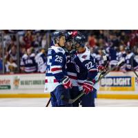 South Carolina Stingrays' Bear Hughes and Anthony Del Gaizo celebrate win