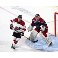 Rapid City Rush forward Jimmy Soper against the Allen Americans