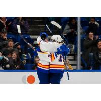 Saskatoon Blades celebrate a goal