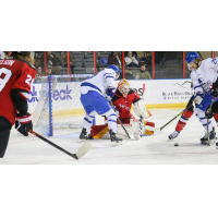 Wichita Thunder look for a score against the Rapid City Rush