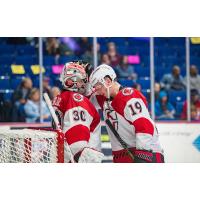 Cincinnati Cyclones' Mark Sinclair and Josh Passolt on game night