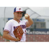 Pitcher Nick Raquet with the Potomac Nationals