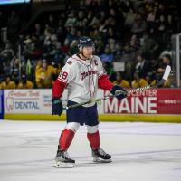 Maine Mariners in their Sea Dogs Crossover Night uniforms