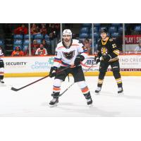 Lehigh Valley Phantoms' Cooper Marody and Wilkes-Barre/Scranton Penguins' Jamie Devane