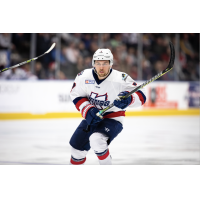 Forward Logan Lamdbin with the Kalamazoo Wings