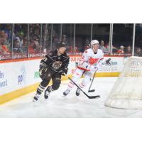 Hershey Bears' Ethen Frank and Lehigh Valley Phantoms' Ronnie Attard on game night