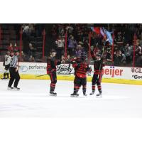 Cincinnati Cyclones celebrate win