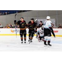 Vancouver Giants and Portland Winterhawks on the ice