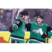 Texas Stars' Michael Karow celebrates win