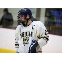 Defenseman Billy Roche with Suffolk University