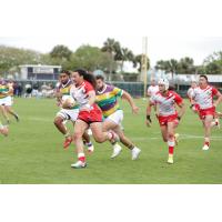 Utah Warriors eye a score against the NOLA Gold