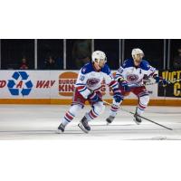 Mississippi Sea Wolves forwards Philip Wong (left) and Matt Caranci