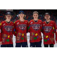 Tri-City Americans Autism Awareness Night jerseys