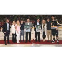 Former Wheeling Thunderbirds' Captain Brock Woods and Former Wheeling Nailers' Head Coach Peter Laviolette