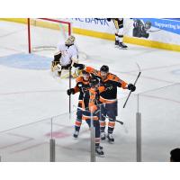 Lehigh Valley Phantoms' Adam Brooks and Artem Anisimov on game night