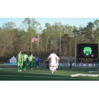 Richmond Kickers and Greenville Triumph SC on the field