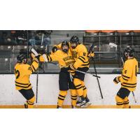 Defenseman John Stampohar with the University of Wisconsin-Superior