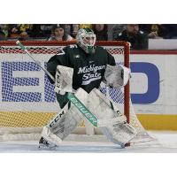 Goaltender Dylan St. Cyr with Michigan State